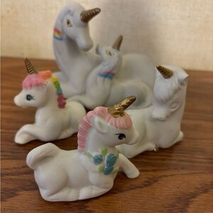 Vintage unicorn statues